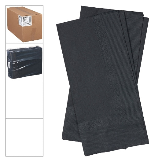 Lapaco 2 Ply Black Dinner Napkin, 1 x 1000 each Case - DOT product image 3