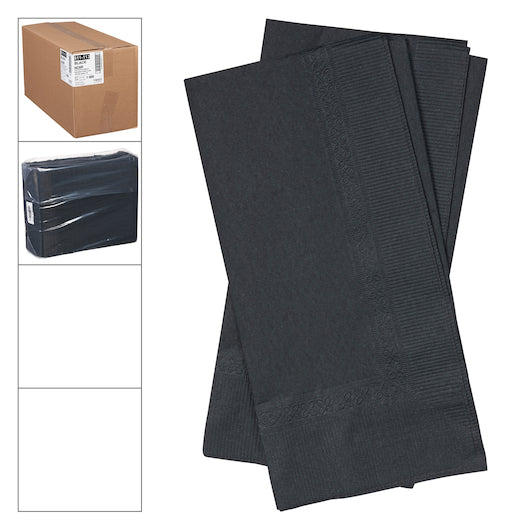 Lapaco 2 Ply Black Dinner Napkin, 1 x 1000 each Case - DOT product image 4