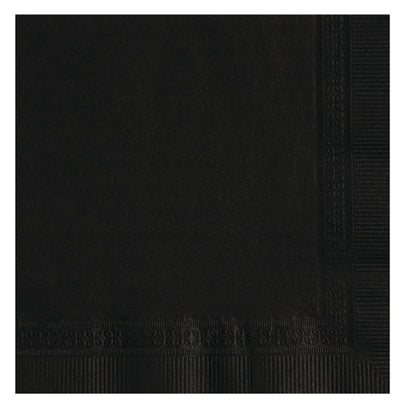 Lapaco 10 Inch X 10 Inch 1/4 Fold 2 Ply Black Beverage Napkin, 1 x 1000 each Case - DOT product image 5