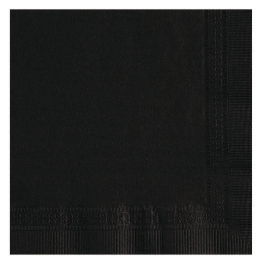 Lapaco 10 Inch X 10 Inch 1/4 Fold 2 Ply Black Beverage Napkin, 1 x 1000 each Case - DOT product image 4