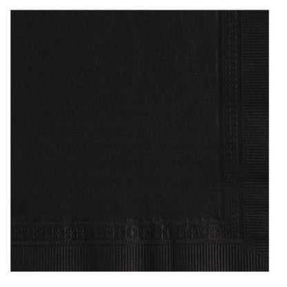 Lapaco 10 Inch X 10 Inch 1/4 Fold 2 Ply Black Beverage Napkin, 1 x 1000 each Case - DOT product image 4