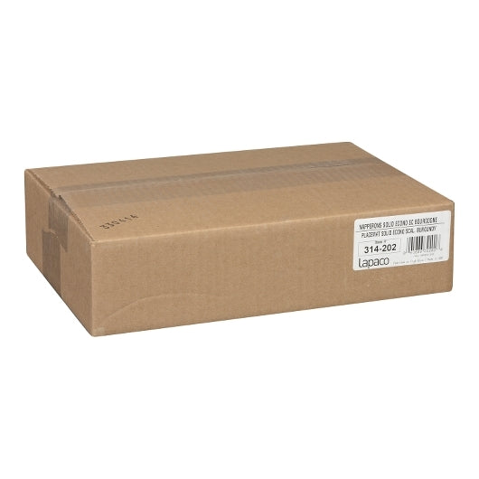 Lapaco Econo, Scalloped, Solid Colored, Burgundy Placemat, 1 x 1000 each Case - DOT product image 3