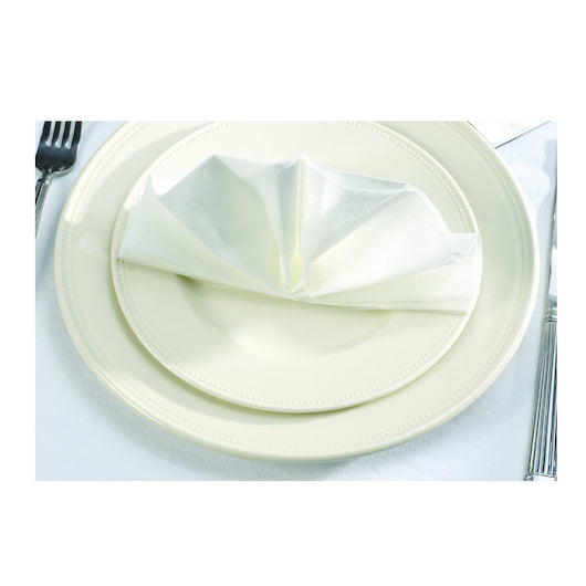 Lapaco 16 Inch by 16 Inch White Flat Napkins, 1 x 1000 each Case - Plates Bowls