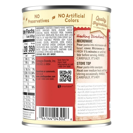 Chef Boyardee Beefaroni, 24 x 15 oz Case - DOT product image 4
