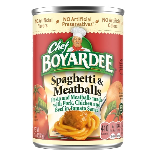 Chef Conagra Dry Spaghetti & Meatballs in Tomato Sauce, 24 x 14.5 oz Case - DOT product image 3