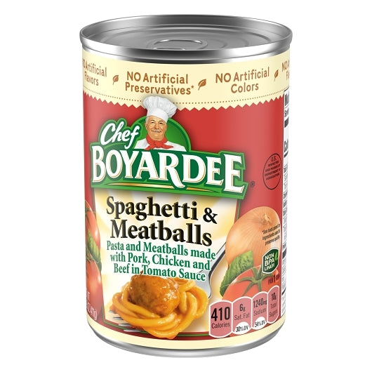 Chef Conagra Dry Spaghetti & Meatballs in Tomato Sauce, 24 x 14.5 oz Case - DOT product image 6