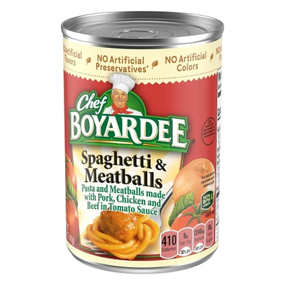 Chef Conagra Dry Spaghetti & Meatballs in Tomato Sauce, 24 x 14.5 oz Case - DOT product image 6