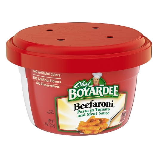 Chef Boyardee Beefaroni Microwave Bowls, 12 x 7.5 oz Case - DOT product image 5