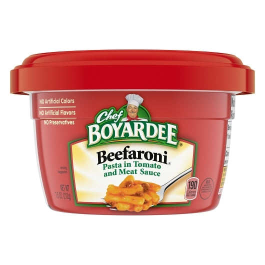 Chef Boyardee Beefaroni Microwave Bowls, 12 x 7.5 oz Case - DOT product image 3