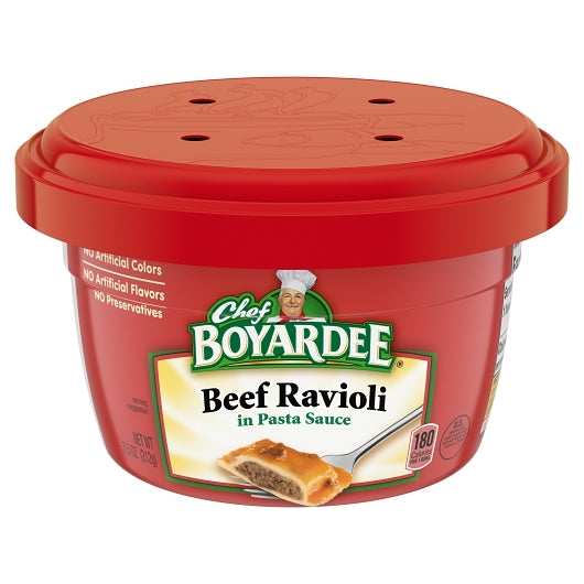 Chef Boyardee Beef Ravioli Microwave Bowl, 12 x 7.5 oz Case - DOT product image 2