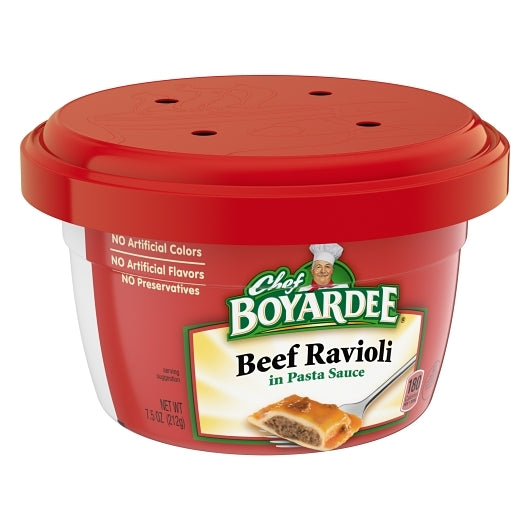 Chef Boyardee Beef Ravioli Microwave Bowl, 12 x 7.5 oz Case - DOT product image 4