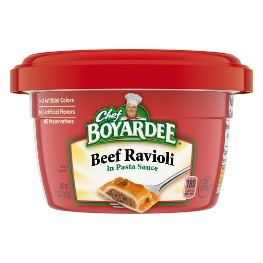 Chef Boyardee Beef Ravioli Microwave Bowl, 12 x 7.5 oz Case - DOT product image 3