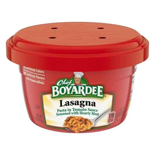 Chef Boyardee Lasagna & Beef Microwavable, 12 x 7.5 oz Case - DOT product image 3