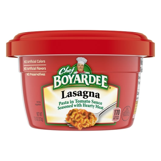 Chef Boyardee Lasagna & Beef Microwavable, 12 x 7.5 oz Case - DOT product image 4
