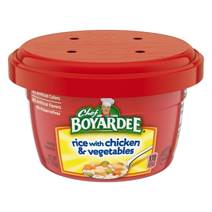 Chef Boyardee Microwavable Bowl Mini Bites Rice Chicken And Vegetables, 12 x 7.25 oz Case - DOT product image 3