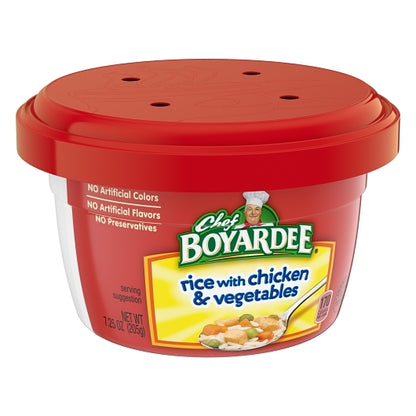 Chef Boyardee Microwavable Bowl Mini Bites Rice Chicken And Vegetables, 12 x 7.25 oz Case - DOT product image 5