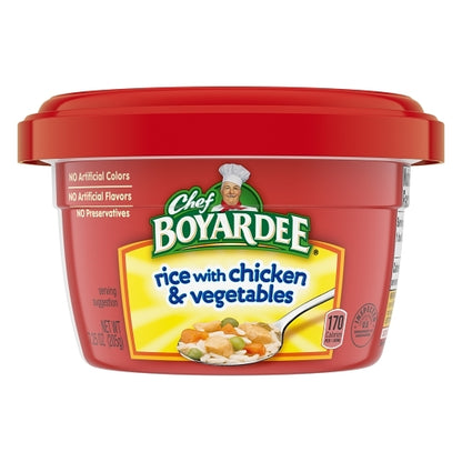 Chef Boyardee Microwavable Bowl Mini Bites Rice Chicken And Vegetables, 12 x 7.25 oz Case - DOT product image 4