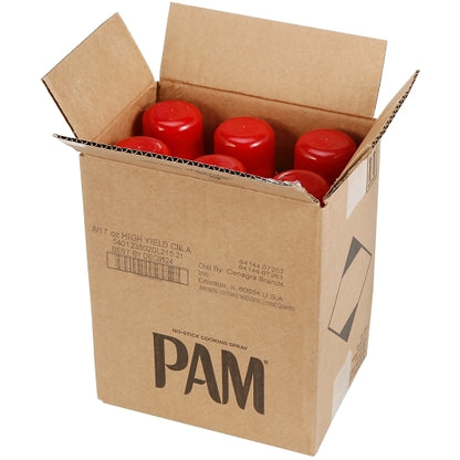 Pam High Yield Canola Pan Spray, 6 x 17 oz Case - DOT product image 8