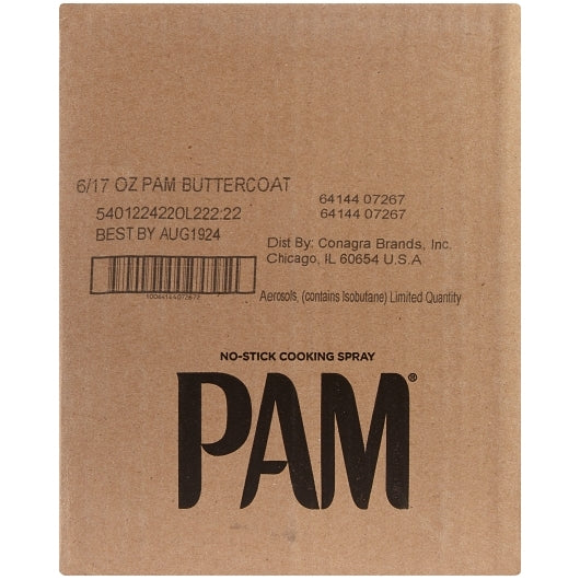 Pam Pan Coating Butter Coat, 6 x 17 oz Case - DOT product image 8
