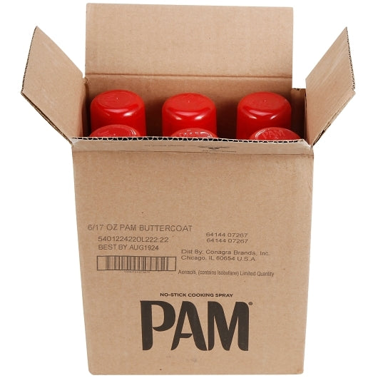 Pam Pan Coating Butter Coat, 6 x 17 oz Case - DOT product image 7