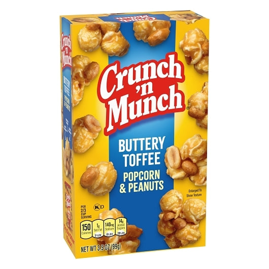 Crunch N Munch Crunch'N Munch Buttery Toffee Popcorn, 12 x 3.5 oz Case - DOT product image 3