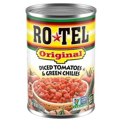 Rotel Tomatoes With Original Diced Tomatoes and Green Chilies, 24 x 10 oz Case - Prepared Foods