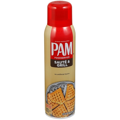 Pam Coating Saute & Grill Spray Aerosol, 6 x 17 oz Case - DOT product image 2