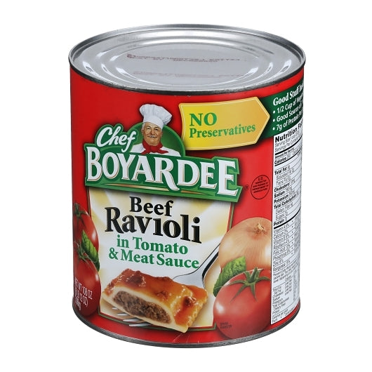 Chef Boyardee Ravioli With Tomato & Meat Sauce, 6 x 108 oz Case - DOT product image 8