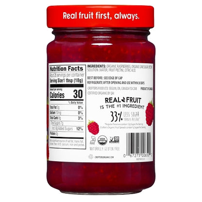 Crofters Organic PREMIUM RASPBERRY Spread, 6 x 16.5 oz Case - DOT product image 2