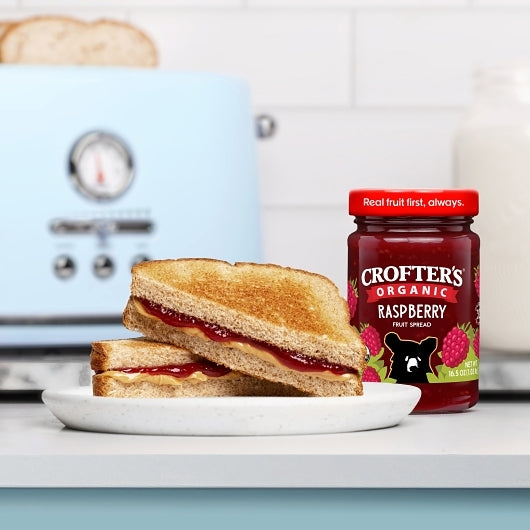 Crofters Organic PREMIUM RASPBERRY Spread, 6 x 16.5 oz Case - DOT product image 6