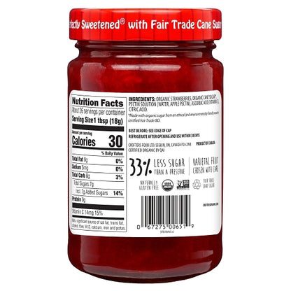 Crofters Organic PREMIUM STRAWBERRY Spread, 6 x 16.5 oz Case - DOT product image 2