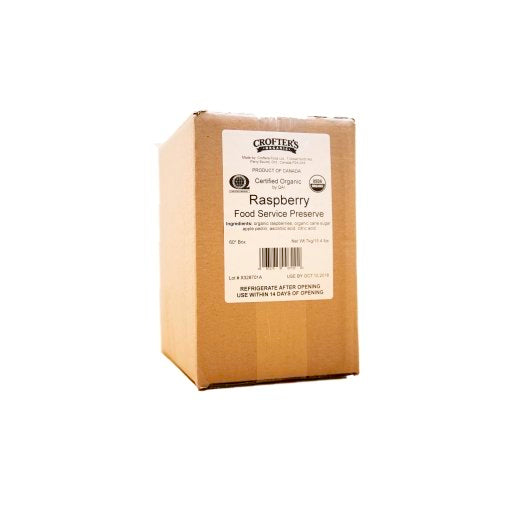 Crofters Organic Raspberry Jelly, 1 x 7.2 KG Case - Condiments & Sauces