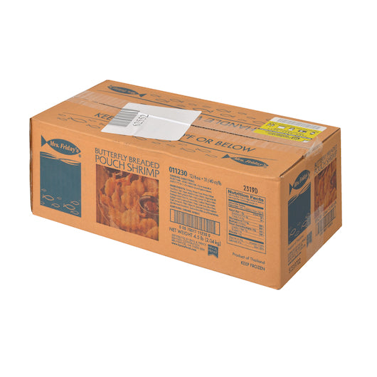 Mrs. Friday's Breaded Butterfly Shrimp Pouch 31-40, 12 x 6 oz Case - DOT product image 6