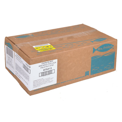 Mrs. Friday's 2-3 Oz Oven Ready Breaded Pollock Fillet, 4 x 2.5 lb Case - DOT product image 6