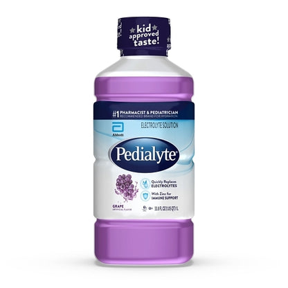 Pedialyte Beverage Flavor 1 Liter Flavored Electrolyte Solution Grape, 8 x 1 LT Case - DOT product image 7