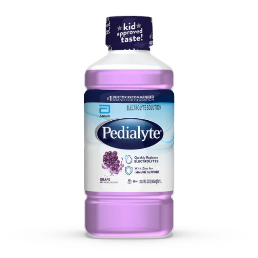Pedialyte Beverage Flavor 1 Liter Flavored Electrolyte Solution Grape, 8 x 1 LT Case - DOT product image 2