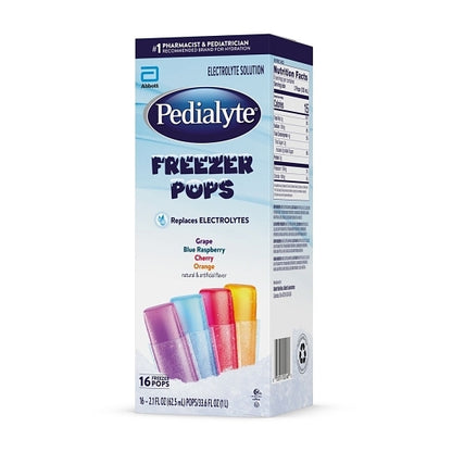 Pedialyte Assorted Freezer Pops Electrolyte Solution, 4 x 33.6 fl oz Case - DOT product image 5