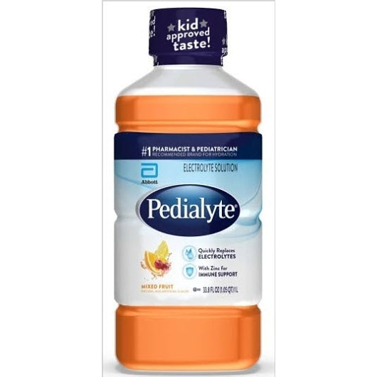 Pedialyte Fruit Flavored 1 Liter Flavored Electrolyte Solution, 8 x 1 LT Case - DOT product image 7