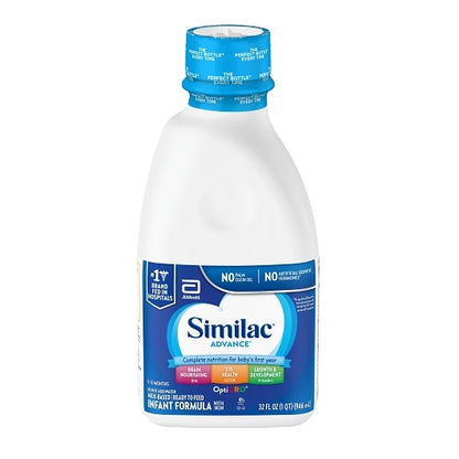 Similac Advance Non-GMO Milk-Based Ready-to-Feed Liquid Infant Formula Bottle With Iron, 6 x 32 fl oz Case - DOT product image 3