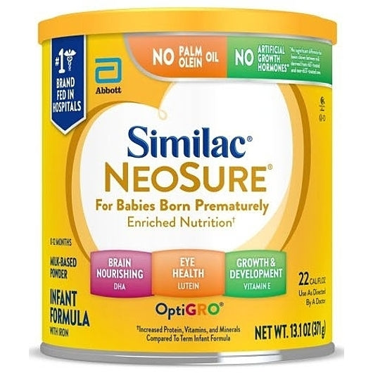 Similac Neosure Premature Milk-Based Powder Infant Formula Can With Iron, 6 x 13.1 oz Case - DOT product image 2