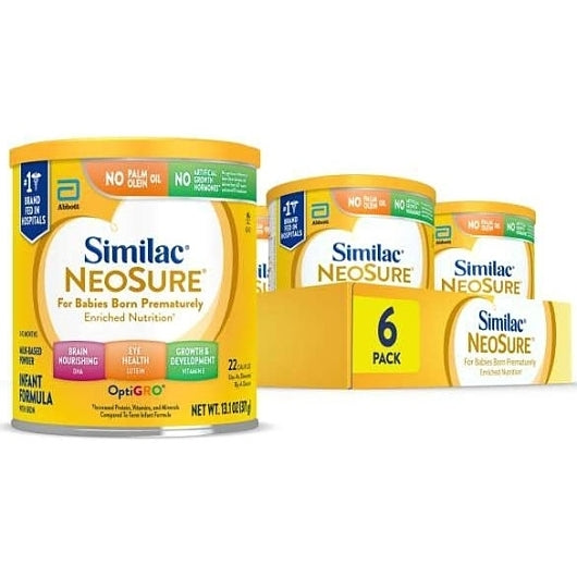Similac Neosure Premature Milk-Based Powder Infant Formula Can With Iron, 6 x 13.1 oz Case - DOT product image 8