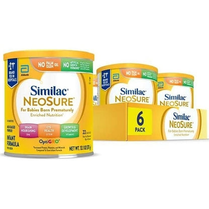 Similac Neosure Premature Milk-Based Powder Infant Formula Can With Iron, 6 x 13.1 oz Case - DOT product image 8