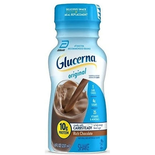 Glucerna Shake Creamy Chocolate Delight, 4 x 6 x 8 fl oz Case - Health & Personal Care