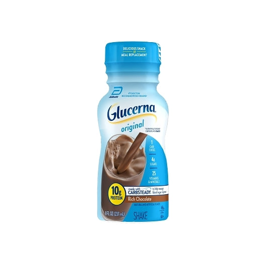 Glucerna Shake Creamy Chocolate Delight, 4 x 6 x 8 fl oz Case - DOT product image 5