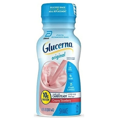 Glucerna Shake Strawberries & Creme, 4 x 6 x 8 fl oz Case - Health & Personal Care