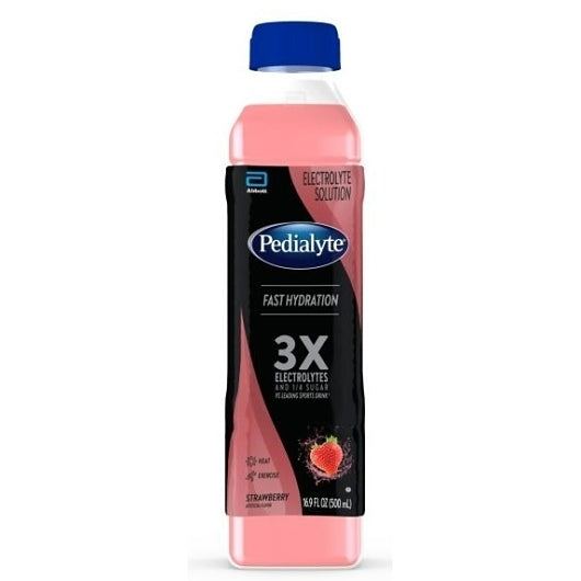 Pedialyte Strawberry Flavored Electrolyte Solution, 12 x 500 ML Case - Snacks