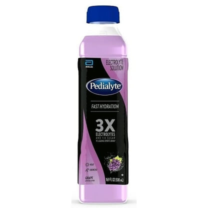 Pedialyte Flavored Electrolyte Solution Grape, 12 x 500 ML Case - Snacks