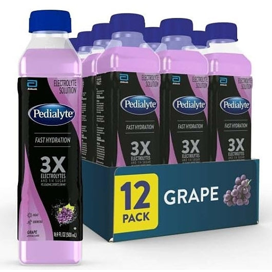 Pedialyte Flavored Electrolyte Solution Grape, 12 x 500 ML Case - DOT product image 7