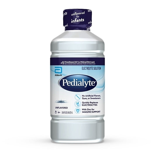 Pedialyte Unflavored 1 Liter Electrolyte Solution, 8 x 1 LT Case - DOT product image 2