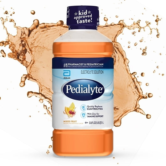 Pedialyte Fruit Flavored 1 Liter Flavored Electrolyte Solution, 8 x 1 LT Case - DOT product image 8